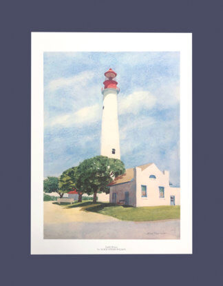 Light House with Mat | Cape May Paintings