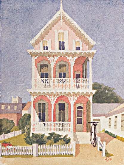 Pink House Print | Cape May Landmarks